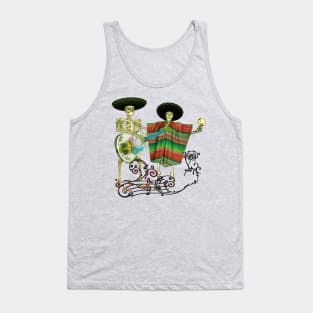 Singing and dancing sugar skeleton Tank Top